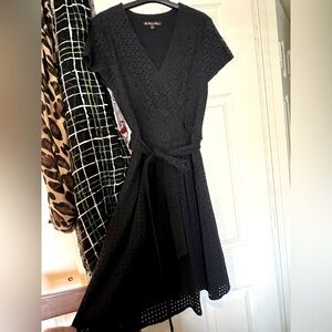 Brooks Brothers Black Midi Dress